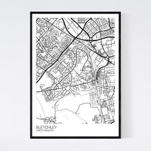 Load image into Gallery viewer, Bletchley City Map Print