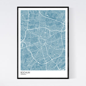 Bochum City Map Print