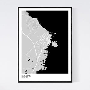 Map of Boddam, Scotland