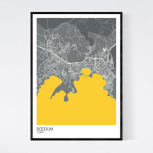 Load image into Gallery viewer, Bodrum City Map Print