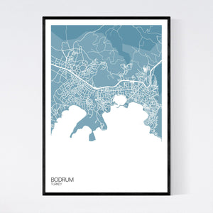 Bodrum City Map Print