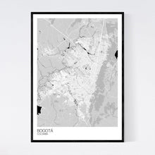 Load image into Gallery viewer, Bogotá City Map Print