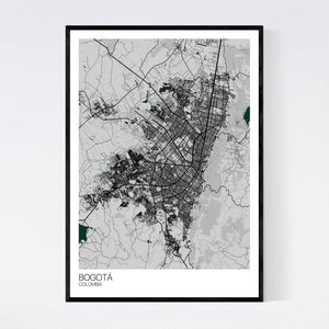 Bogotá City Map Print