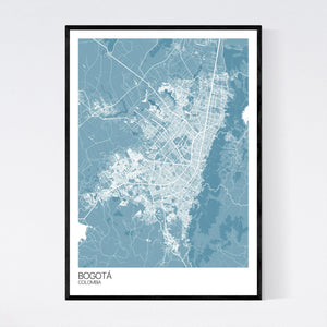 Bogotá City Map Print