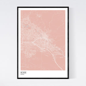 Boise City Map Print