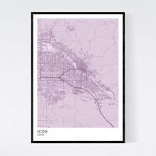 Load image into Gallery viewer, Boise City Map Print