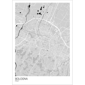 Map of Bologna, Italy