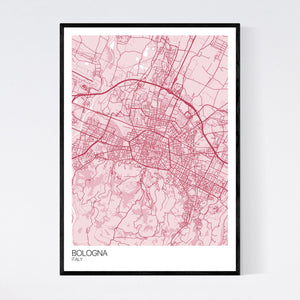 Bologna City Map Print
