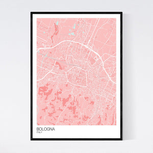 Bologna City Map Print