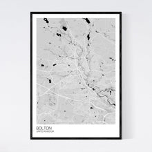 Load image into Gallery viewer, Bolton City Map Print