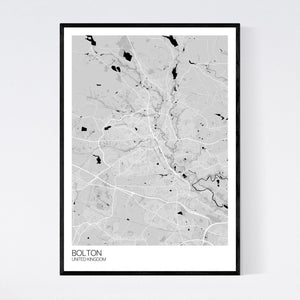 Bolton City Map Print