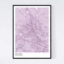 Load image into Gallery viewer, Bolton City Map Print