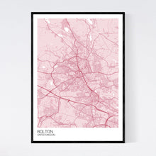 Load image into Gallery viewer, Bolton City Map Print