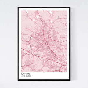Bolton City Map Print
