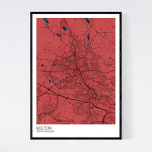 Load image into Gallery viewer, Bolton City Map Print