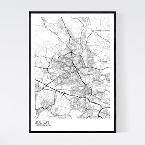 Bolton City Map Print