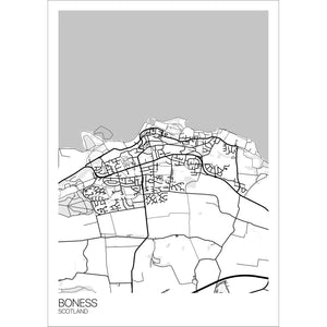 Map of Boness, Scotland