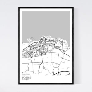 Map of Boness, Scotland