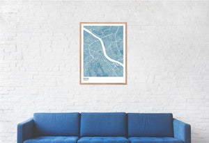 Map of Bonn, Germany