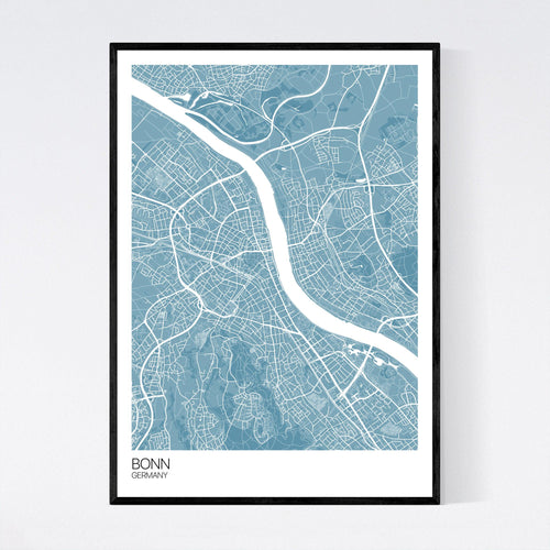 Map of Bonn, Germany