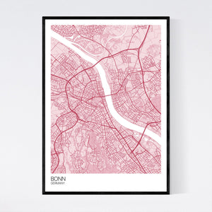 Bonn City Map Print