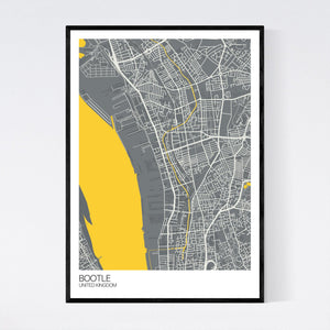 Bootle City Map Print