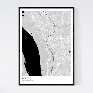 Bootle City Map Print