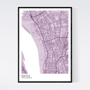 Bootle City Map Print