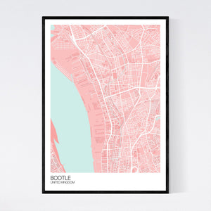 Bootle City Map Print