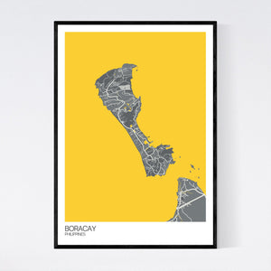 Boracay Island Map Print