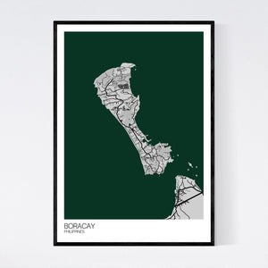 Boracay Island Map Print