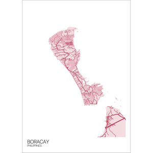 Map of Boracay, Philippines