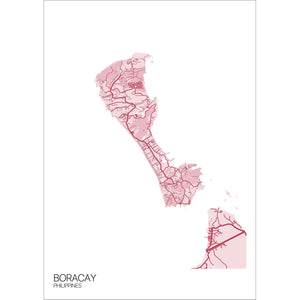 Map of Boracay, Philippines