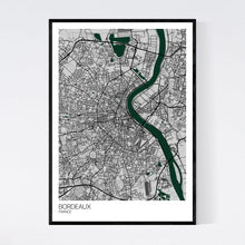 Load image into Gallery viewer, Bordeaux City Map Print