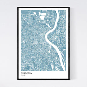 Bordeaux City Map Print