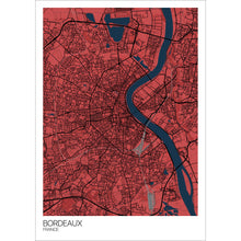 Load image into Gallery viewer, Map of Bordeaux, France