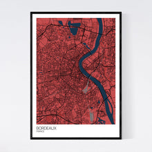 Load image into Gallery viewer, Map of Bordeaux, France