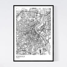 Load image into Gallery viewer, Bordeaux City Map Print