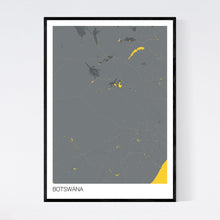 Load image into Gallery viewer, Botswana Country Map Print