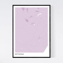 Load image into Gallery viewer, Botswana Country Map Print