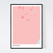 Load image into Gallery viewer, Botswana Country Map Print
