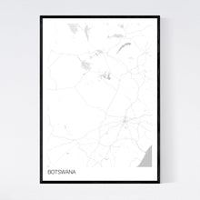Load image into Gallery viewer, Botswana Country Map Print