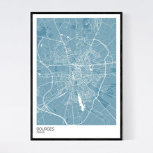 Load image into Gallery viewer, Bourges City Map Print