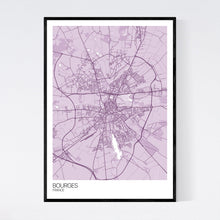 Load image into Gallery viewer, Bourges City Map Print