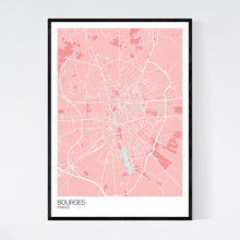 Load image into Gallery viewer, Bourges City Map Print