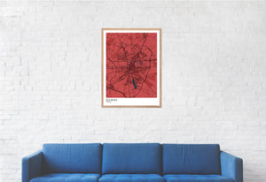 Map of Bourges, France