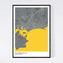 Load image into Gallery viewer, Bournemouth City Map Print