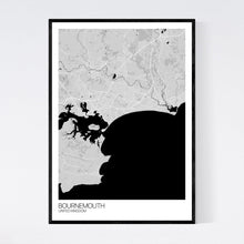 Load image into Gallery viewer, Bournemouth City Map Print