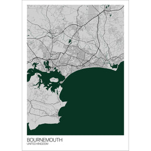 Map of Bournemouth, United Kingdom
