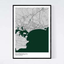 Load image into Gallery viewer, Map of Bournemouth, United Kingdom